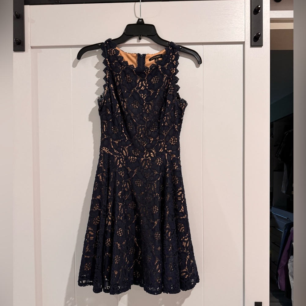 Sleeve less dress navy blue size 3